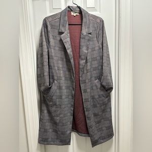 FINAL PRICE Mellóday plaid duster jacket